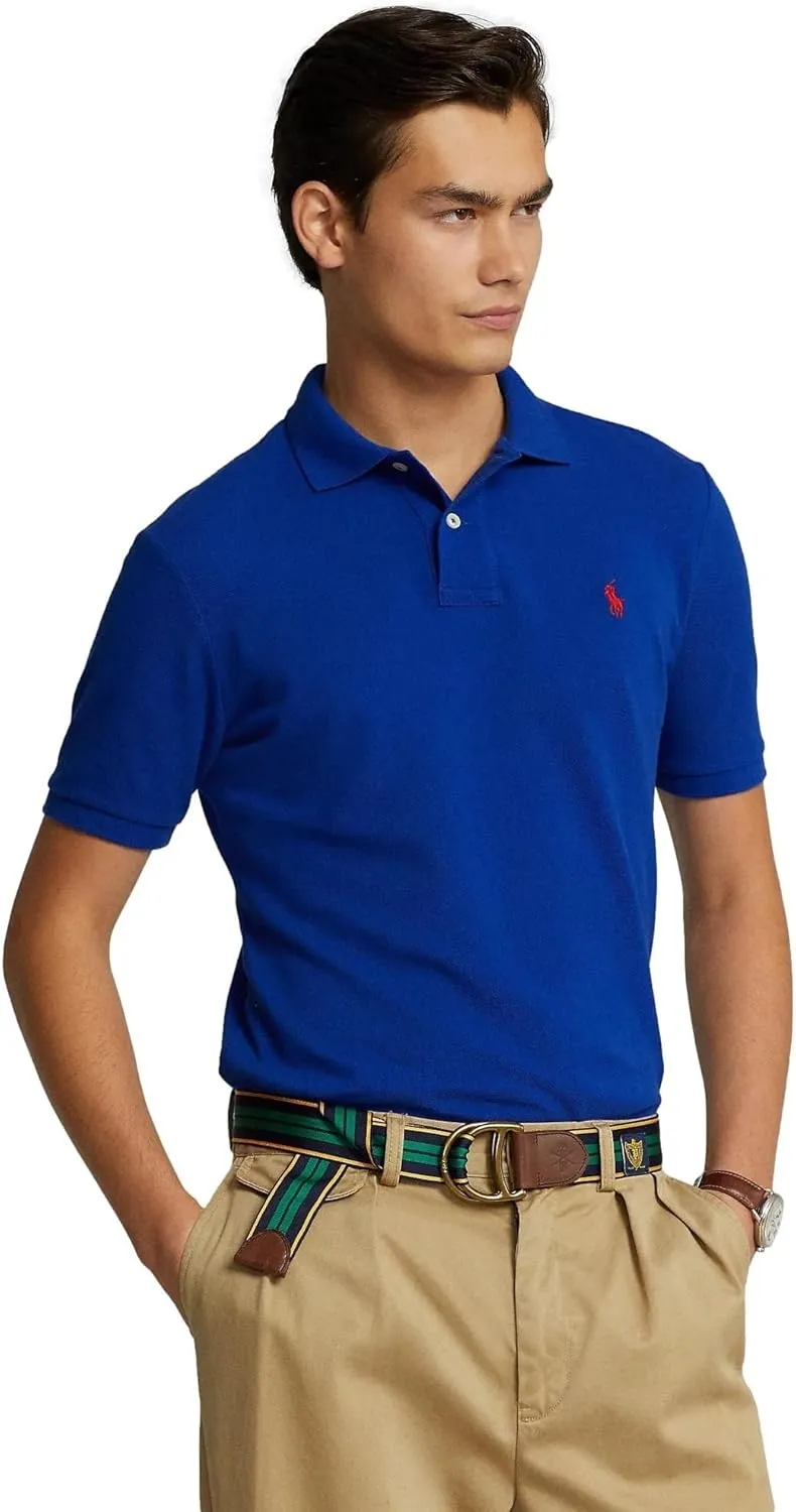 POLO RALPH LAUREN Men's Custom Slim Fit Iconic Mesh Polo