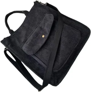 Pooyikoi New Corduroy Shoulder Bag Foreign Trade Retro Schoolgirl Canvas Diagonal Straddle Bag Art Versatile Handbag
