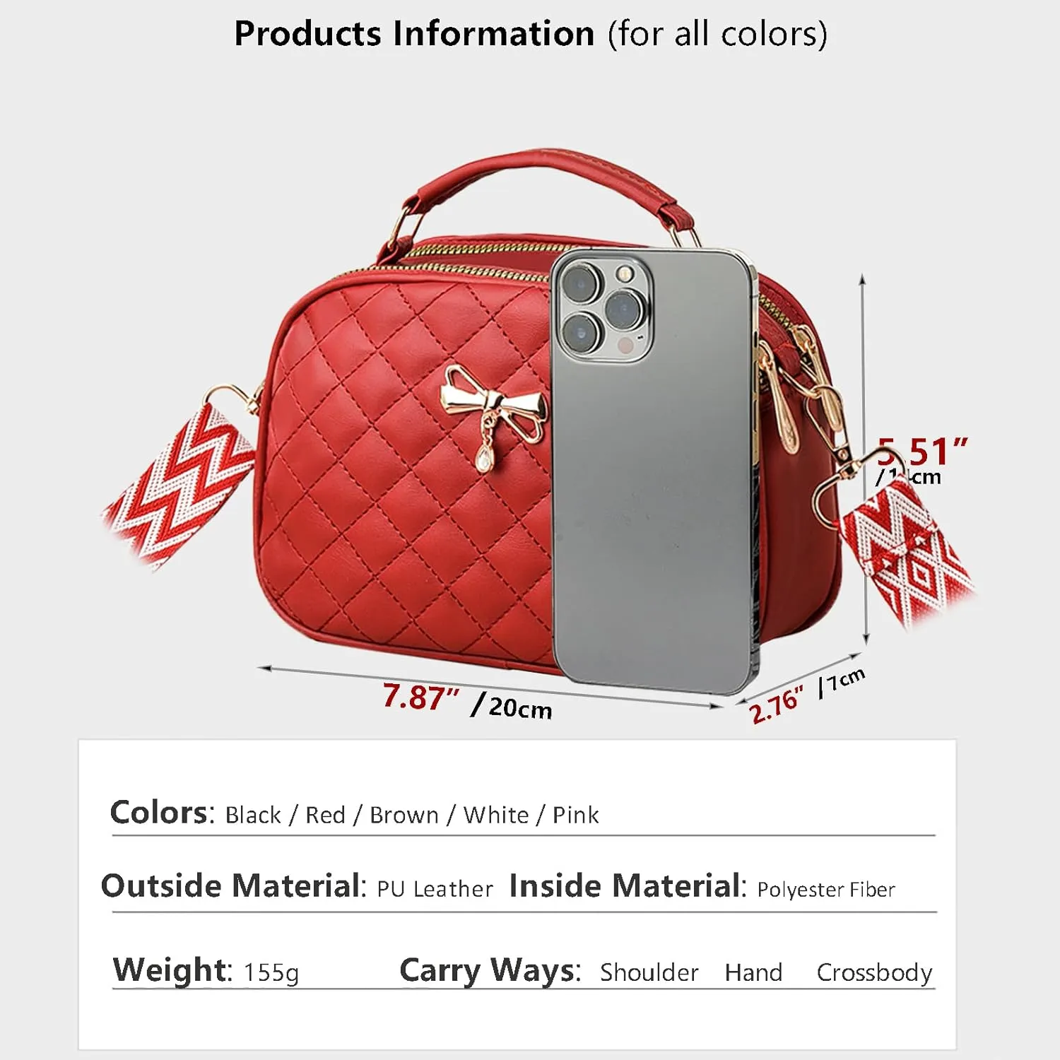 PORT&LOTUS Small Handbags for Women Fashion Top-handle Women's Bags Crossbody Purses for Women