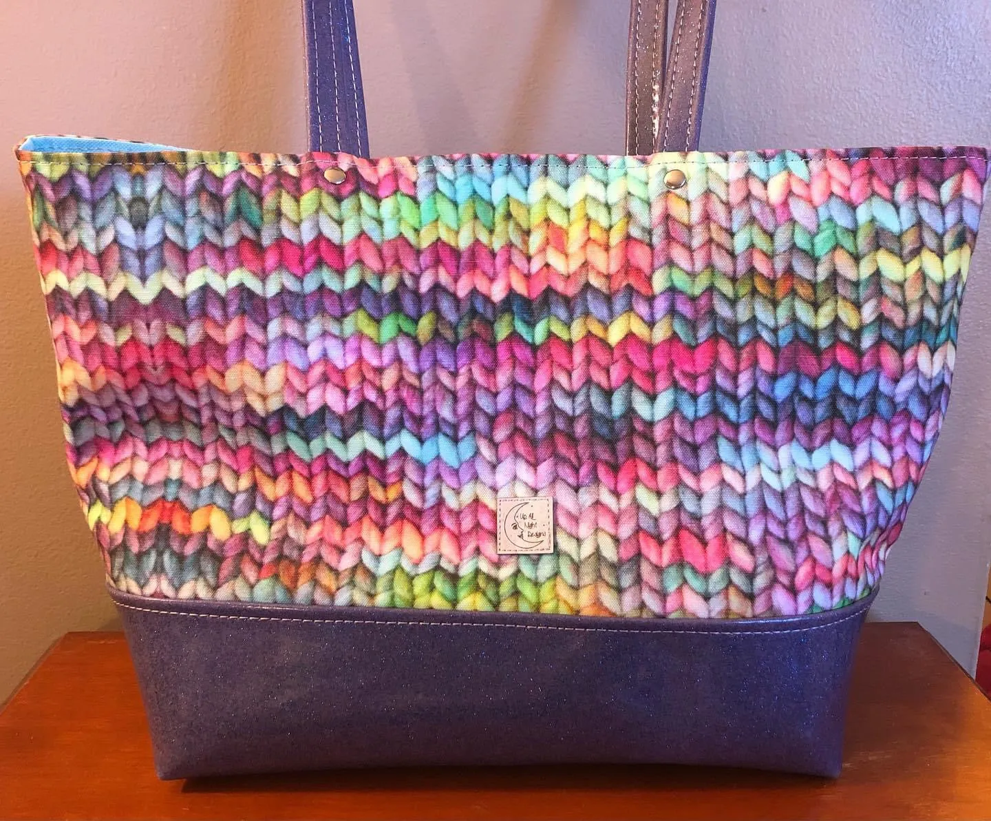PREORDER Rainbow Stockinette Basic Tote Bag