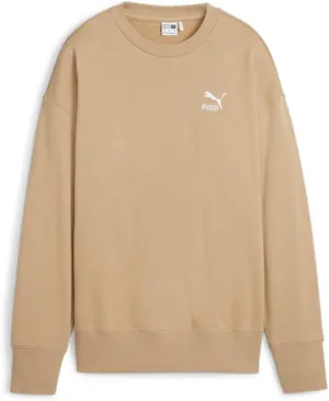PUMA Womens Better Classics Relaxed Crew Neck Sweatshirt Casual - Beige - Size L