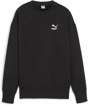 PUMA Womens Better Classics Relaxed Crew Neck Sweatshirt Casual - Black - Size L