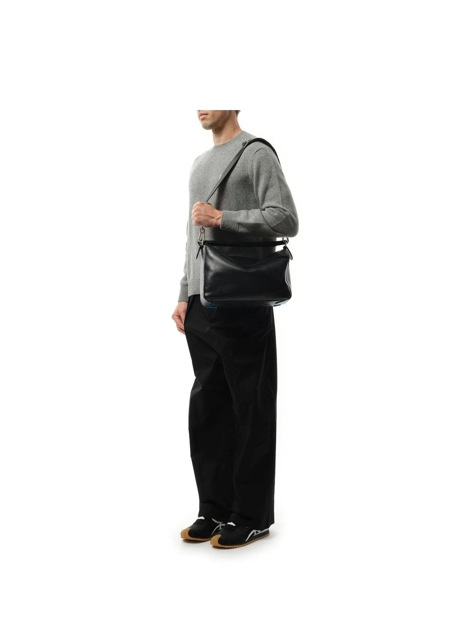 Puzzle New Large Bag in Black