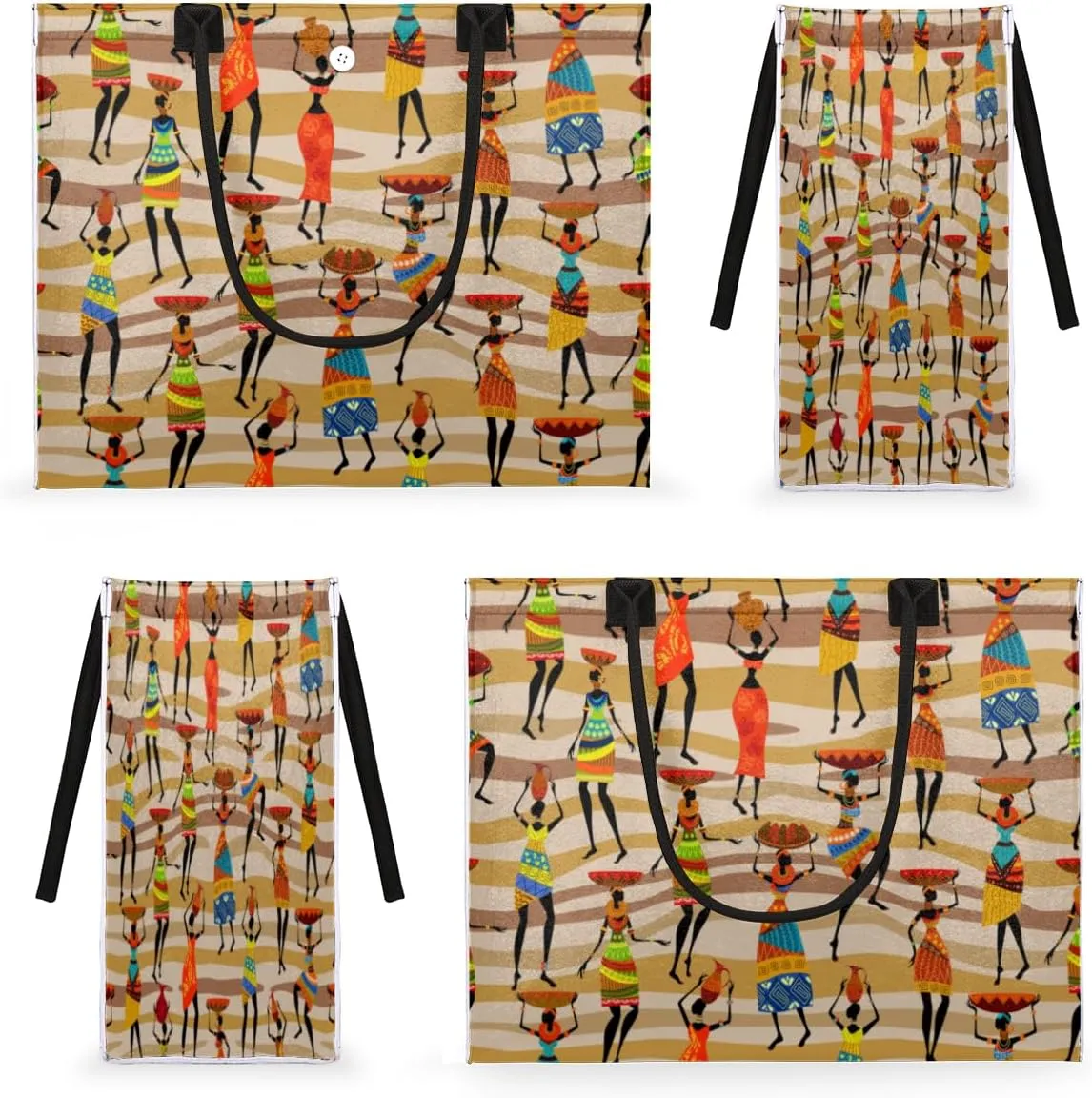QsirBC Abstracted Interesting Theme Tote Bag for Women Shoulder Bags with Pockets Handbags Purses Large Totes