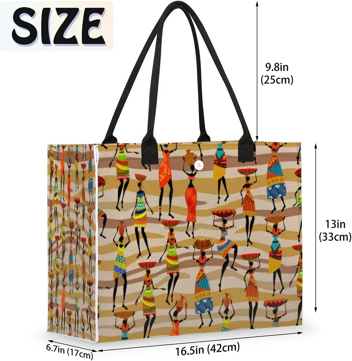 QsirBC Abstracted Interesting Theme Tote Bag for Women Shoulder Bags with Pockets Handbags Purses Large Totes