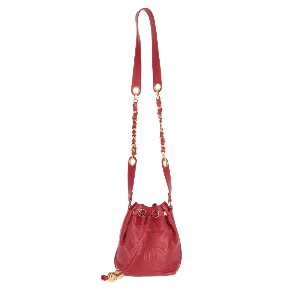 Quality Bucket Top Chanel Quality Large variety Top Red Big ticket savings Bag Chanel