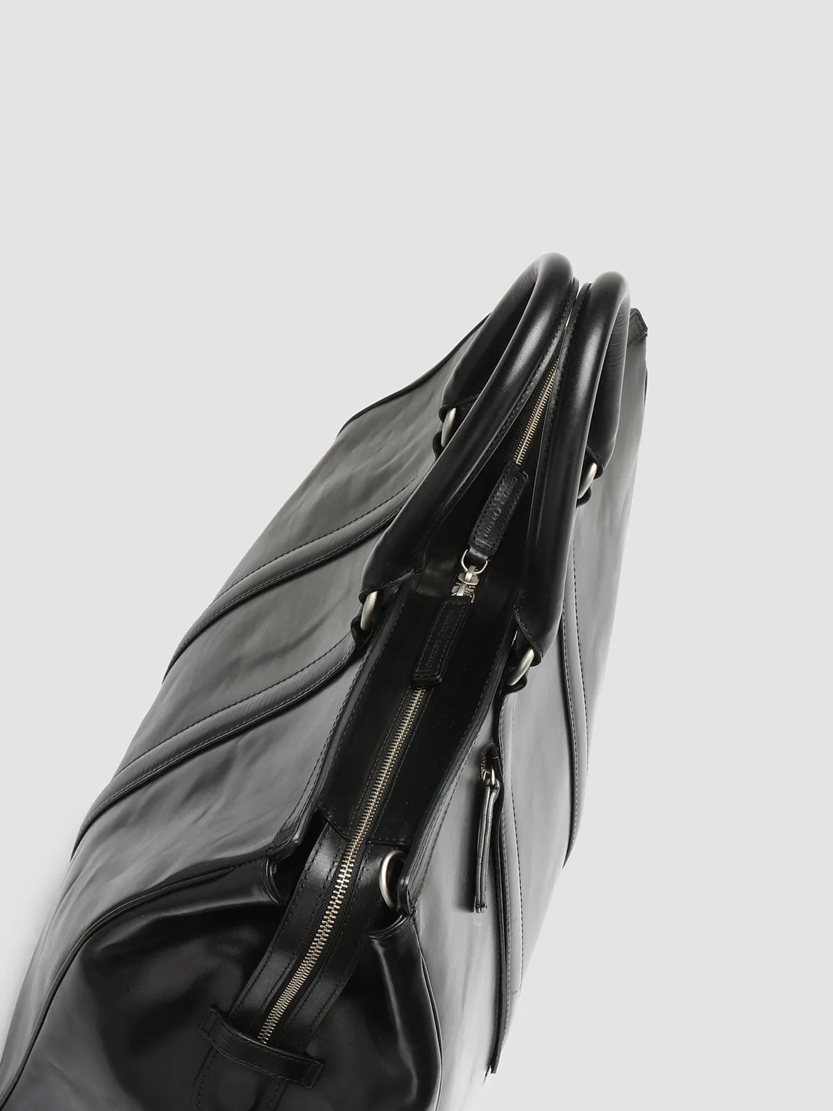 QUENTIN 009 - Black Leather Bag