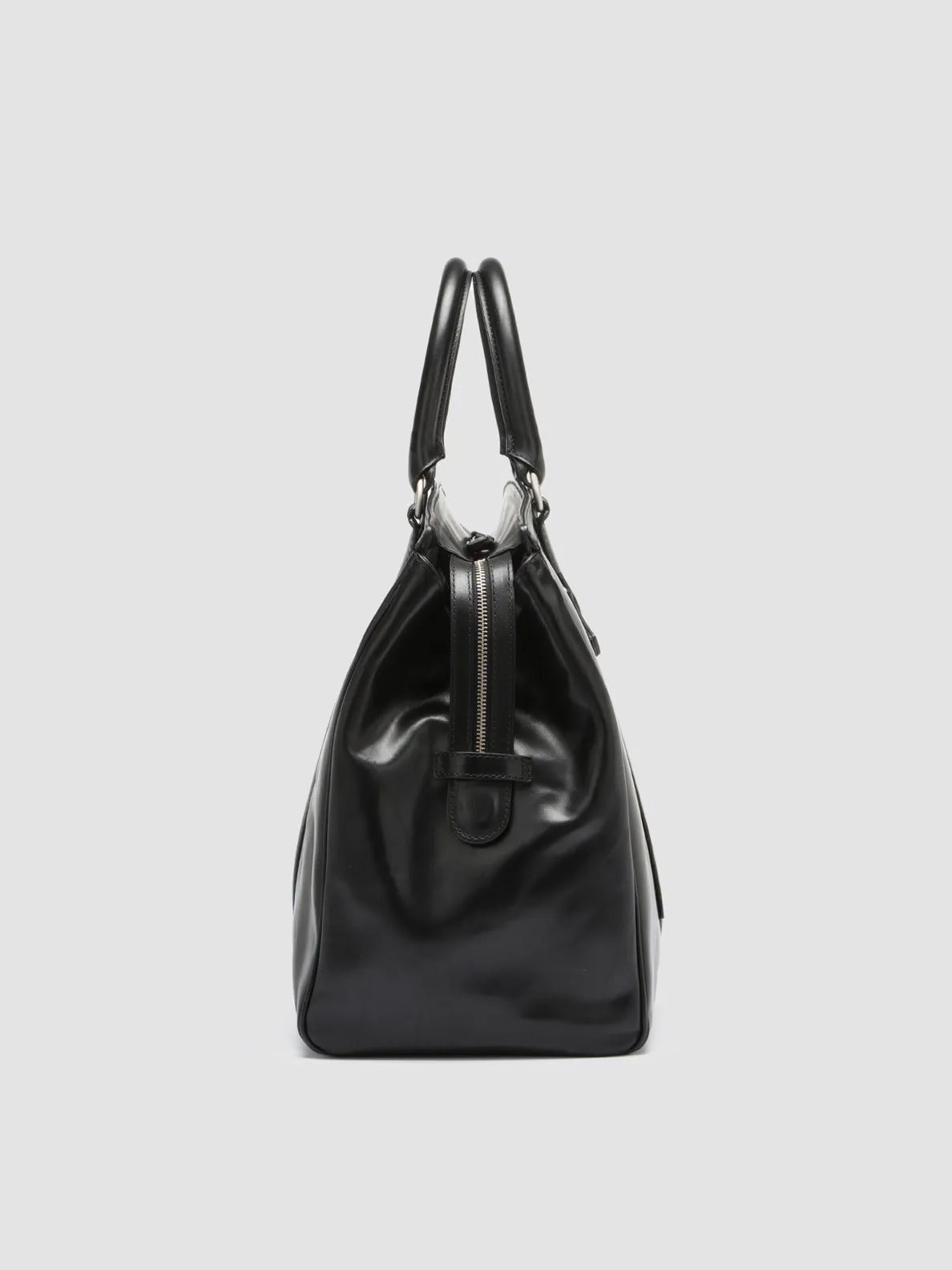 QUENTIN 009 - Black Leather Bag