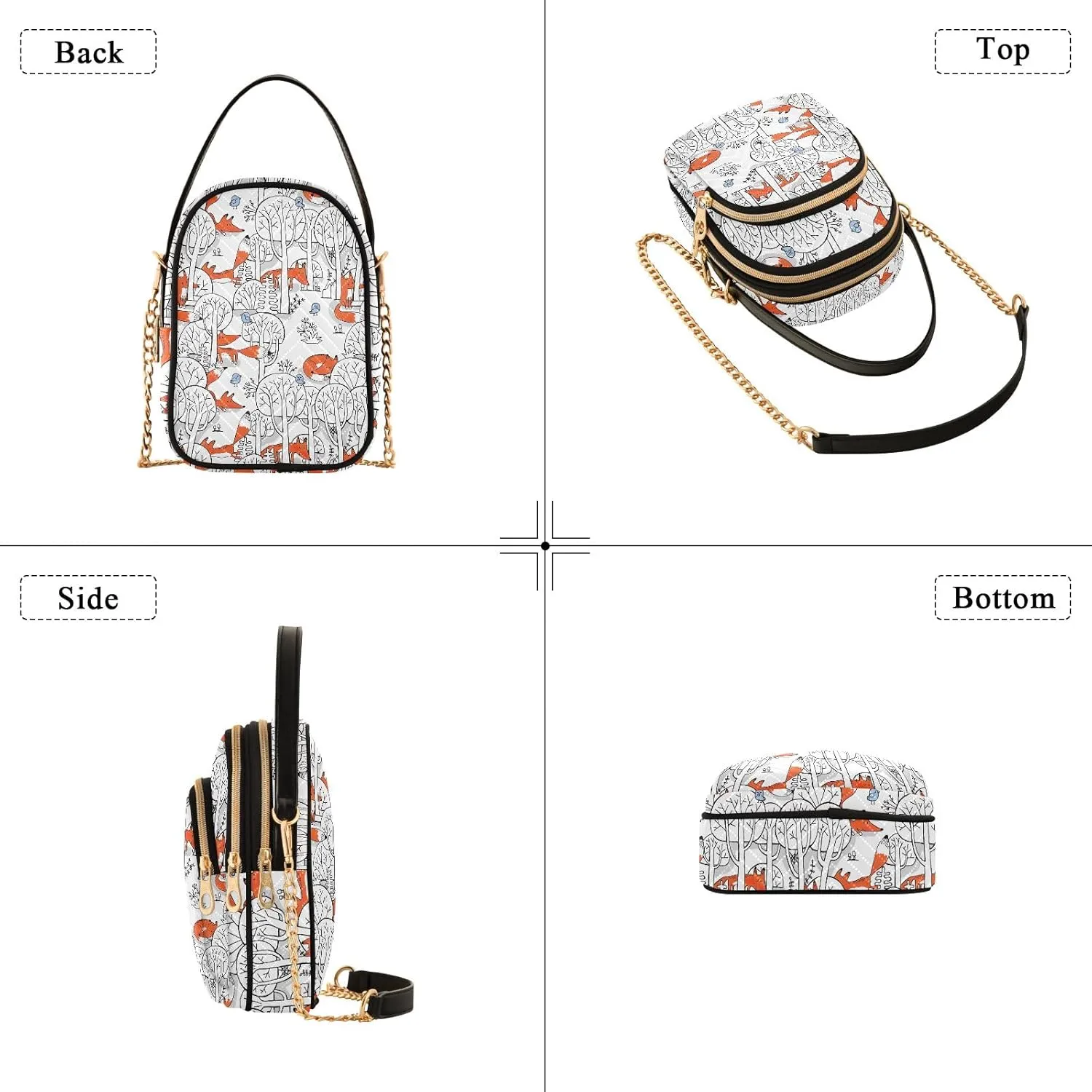 Quilted Crossbody Handbags Cell Phone Shoulder Bag