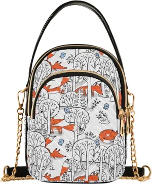 Quilted Crossbody Handbags Cell Phone Shoulder Bag
