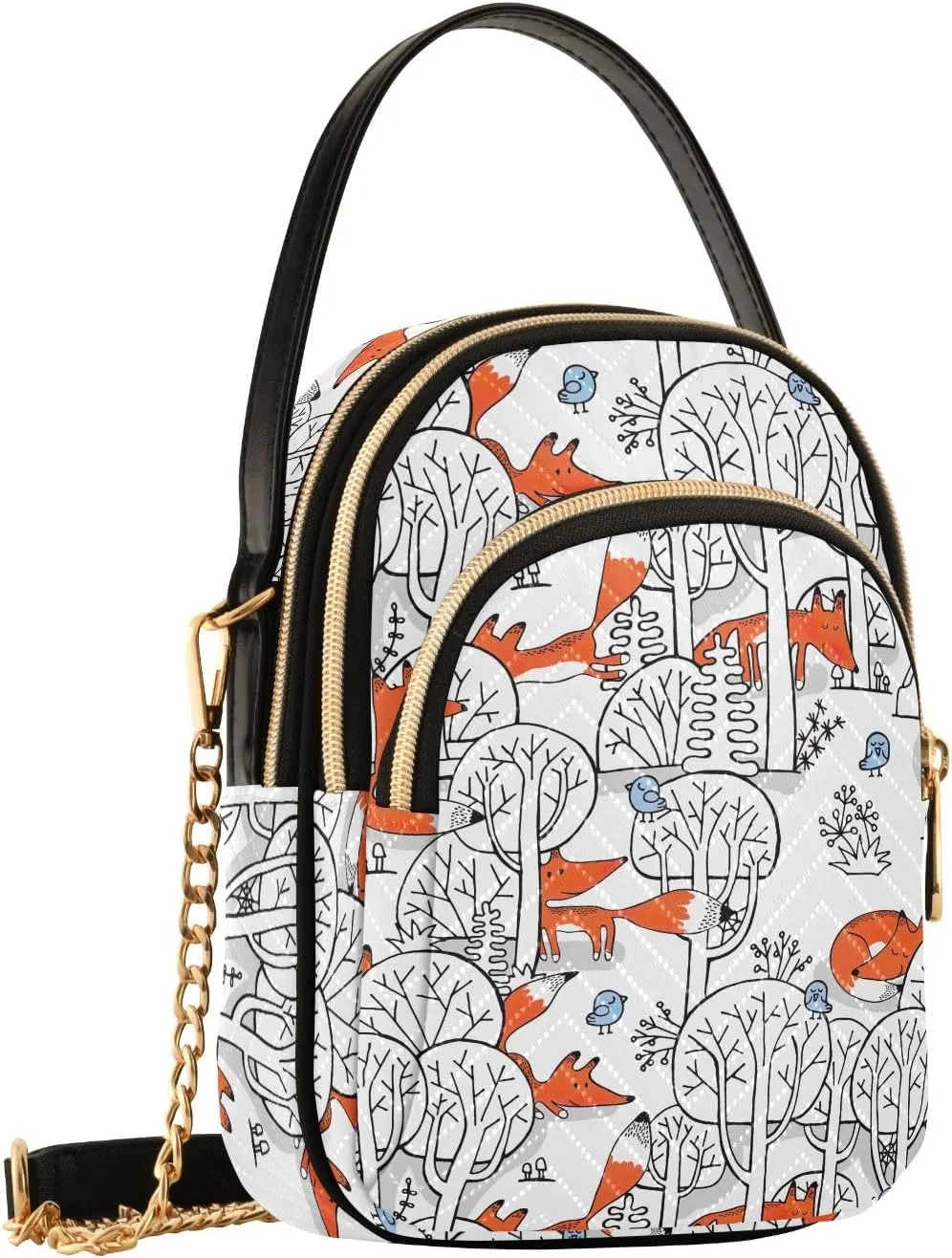 Quilted Crossbody Handbags Cell Phone Shoulder Bag