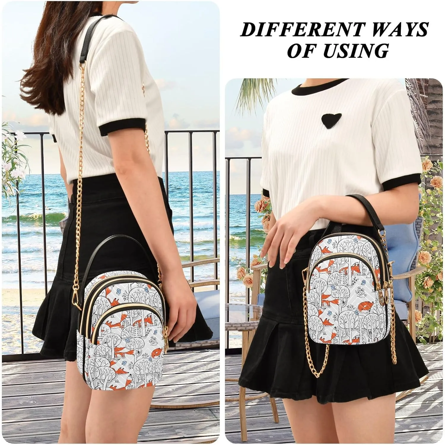 Quilted Crossbody Handbags Cell Phone Shoulder Bag