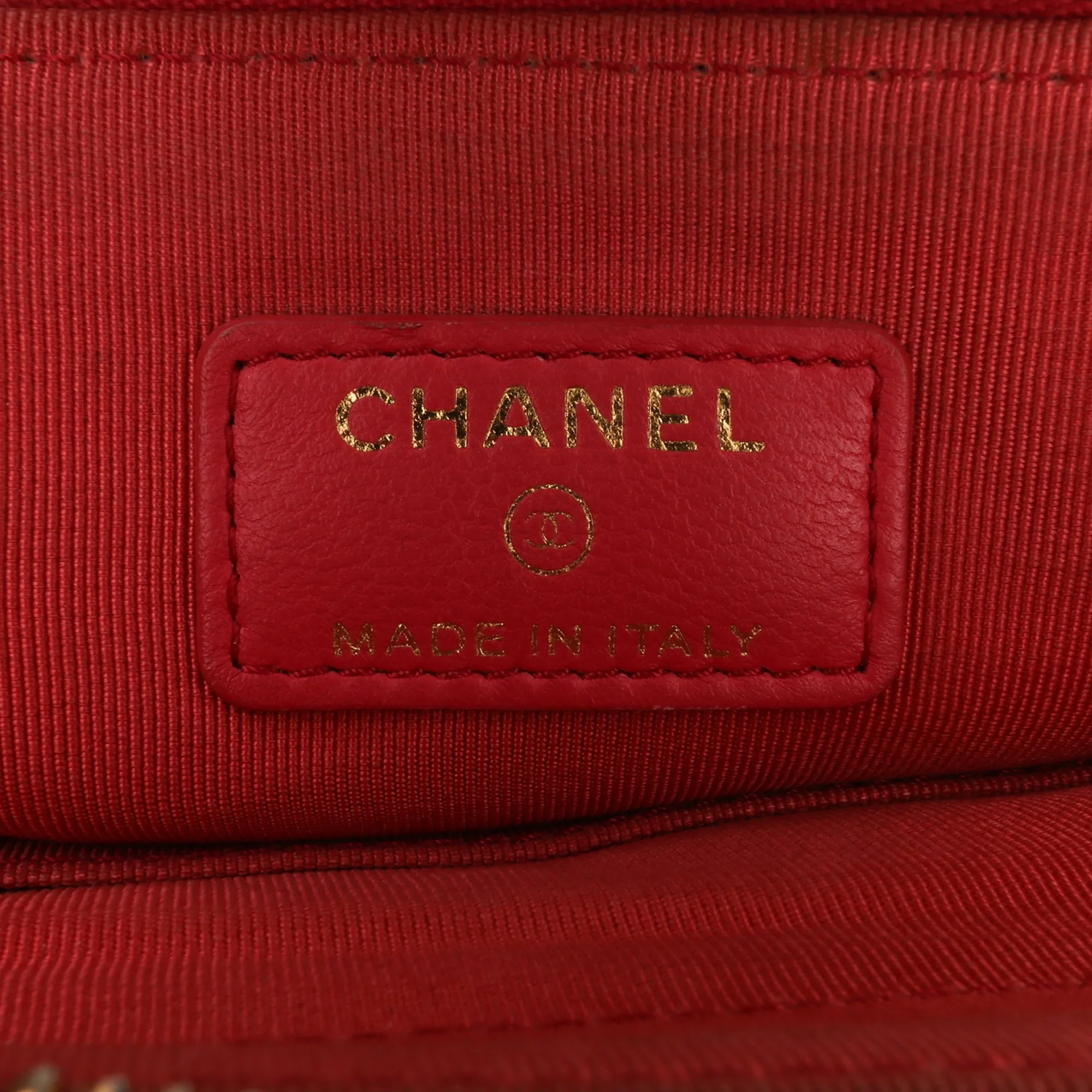Quilted Lambskin Double Case with Chain