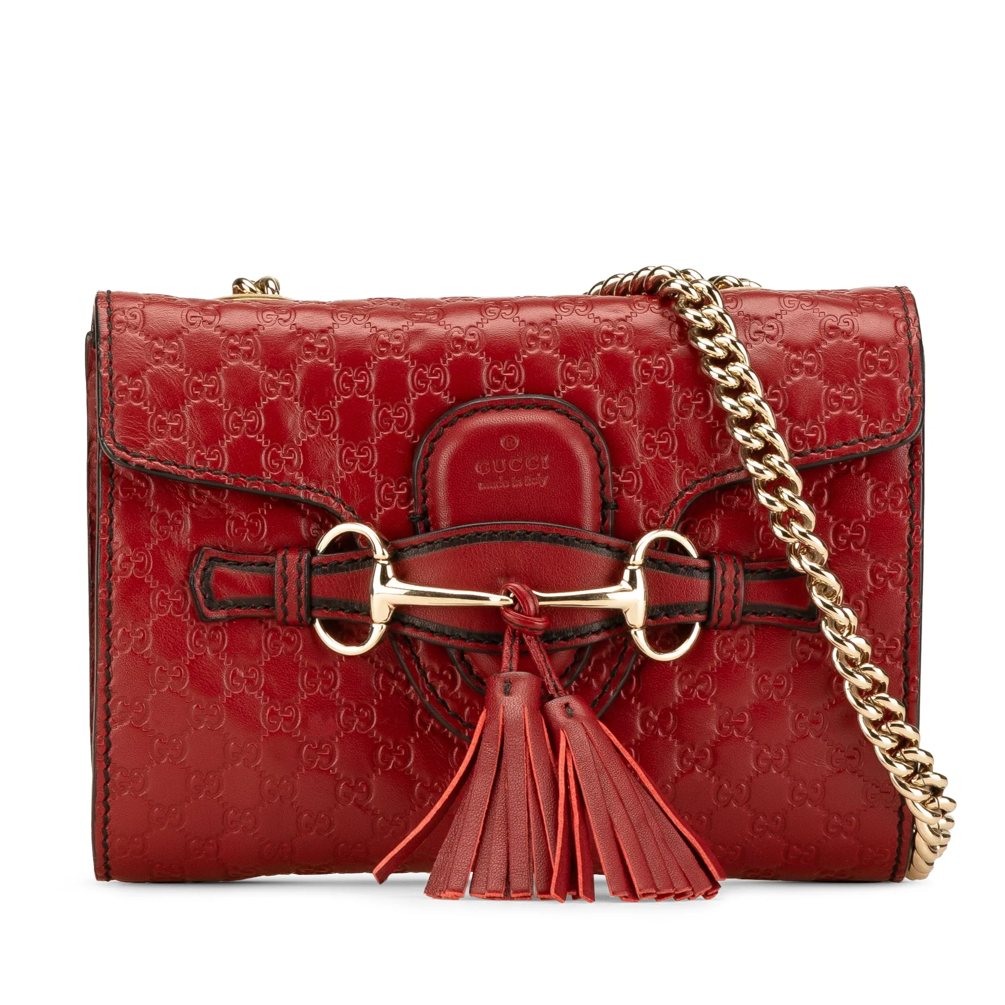 Red Gucci Mini Microguccissima Emily Crossbody