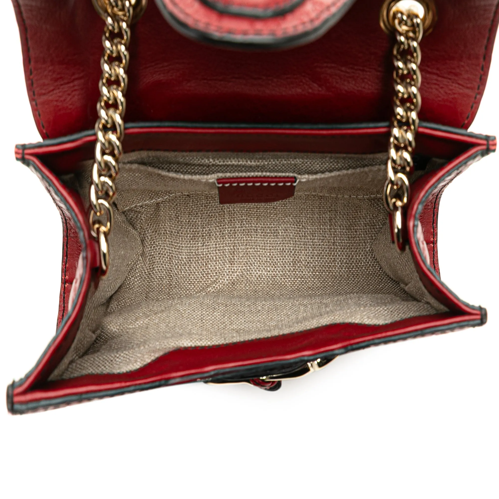 Red Gucci Mini Microguccissima Emily Crossbody