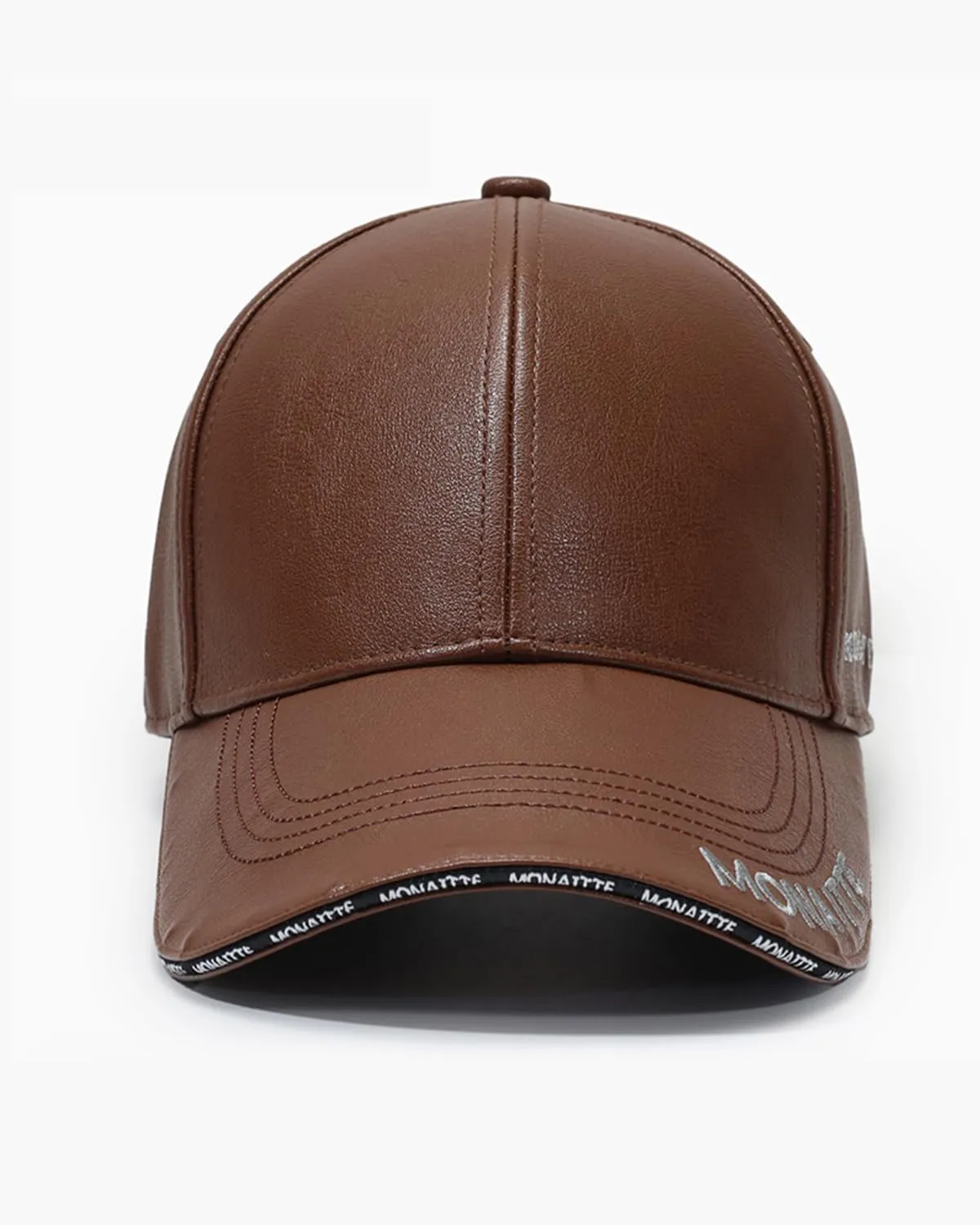 Regular Baseball Cap, Men's Adjustable Structure PU Classic Baseball Cap, Suitable for Elderly Father