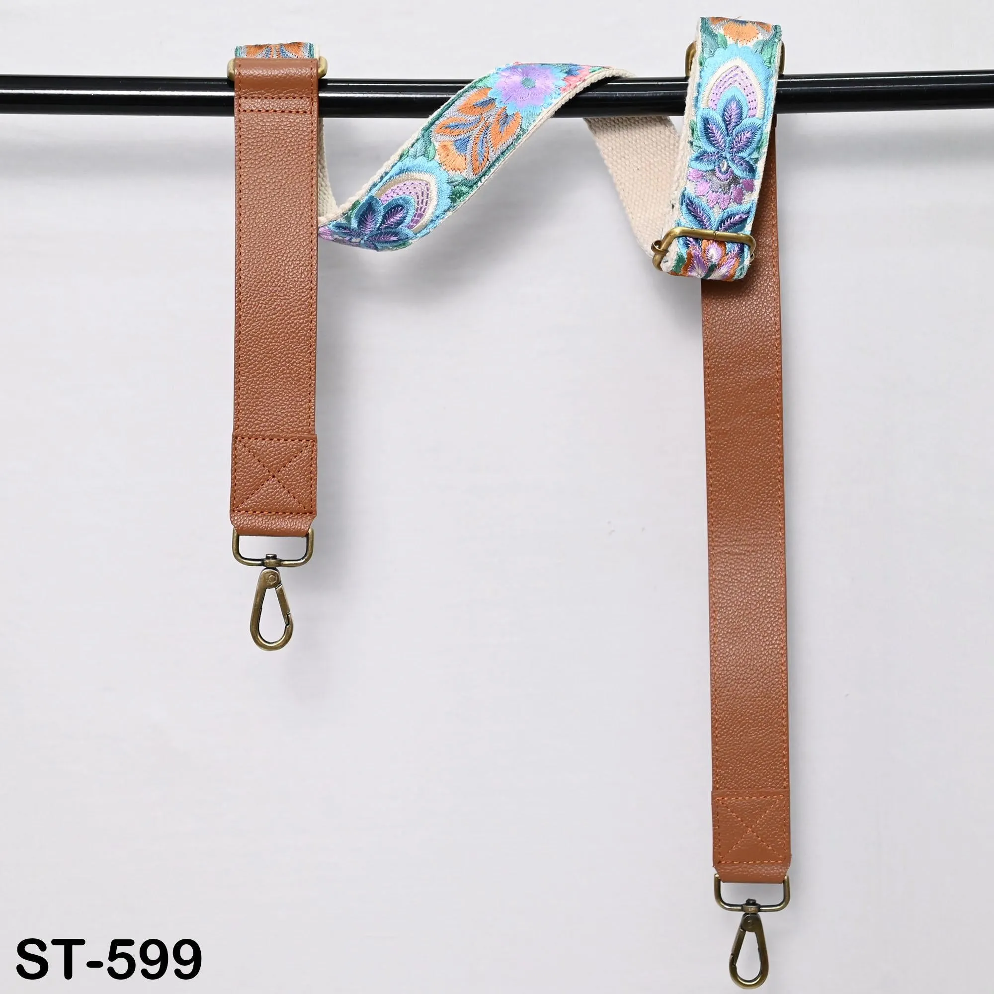 Replacement Leather  Crossbody Strap Handbag Boho Bag Strap Camera Strap Purses Embroidery Brown Adjustable Strap Christmas Gift for Mother