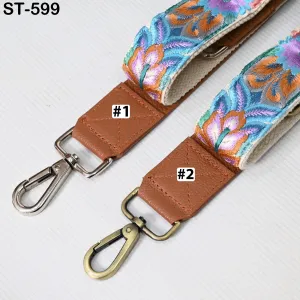 Replacement Leather  Crossbody Strap Handbag Boho Bag Strap Camera Strap Purses Embroidery Brown Adjustable Strap Christmas Gift for Mother