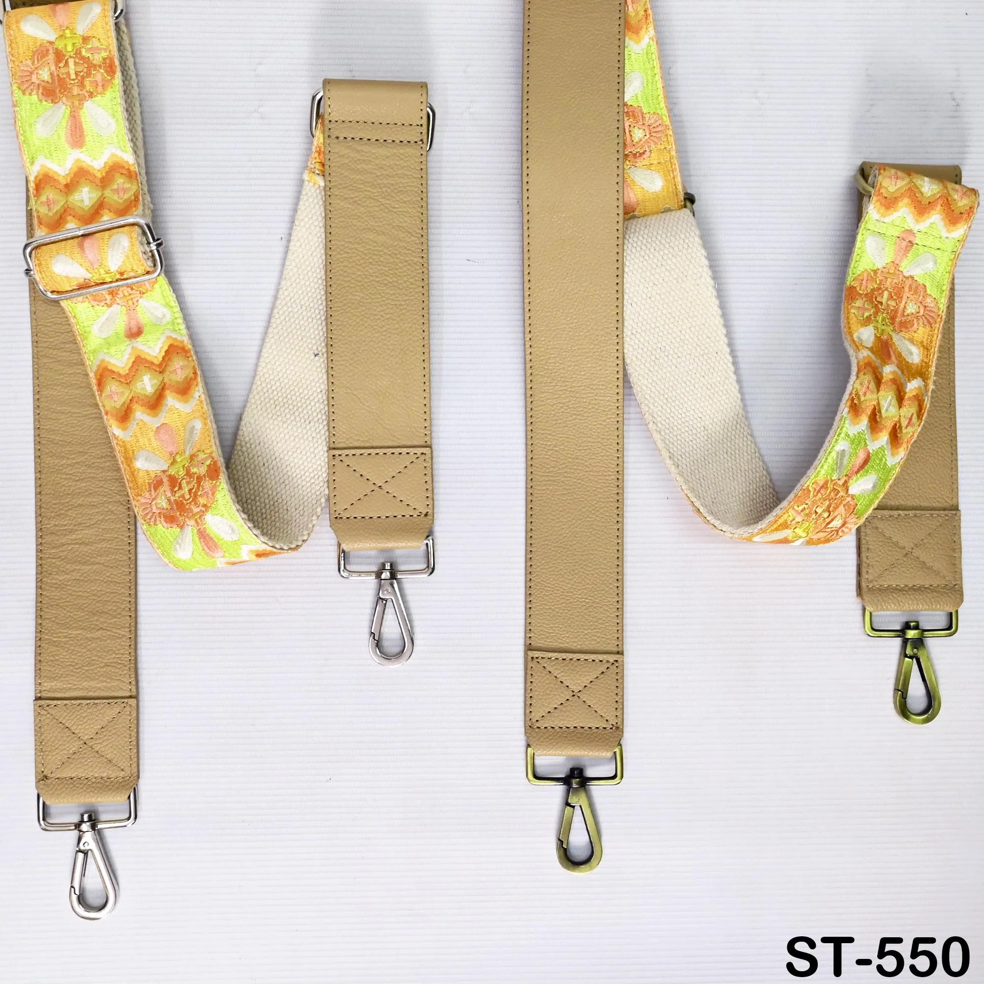 Replacement Leather Handbag Boho Bag Crossbody Strap Adjustable Gift for Friends Camera Strap Shoulder Strap Purses Embroidery Pale Taupe