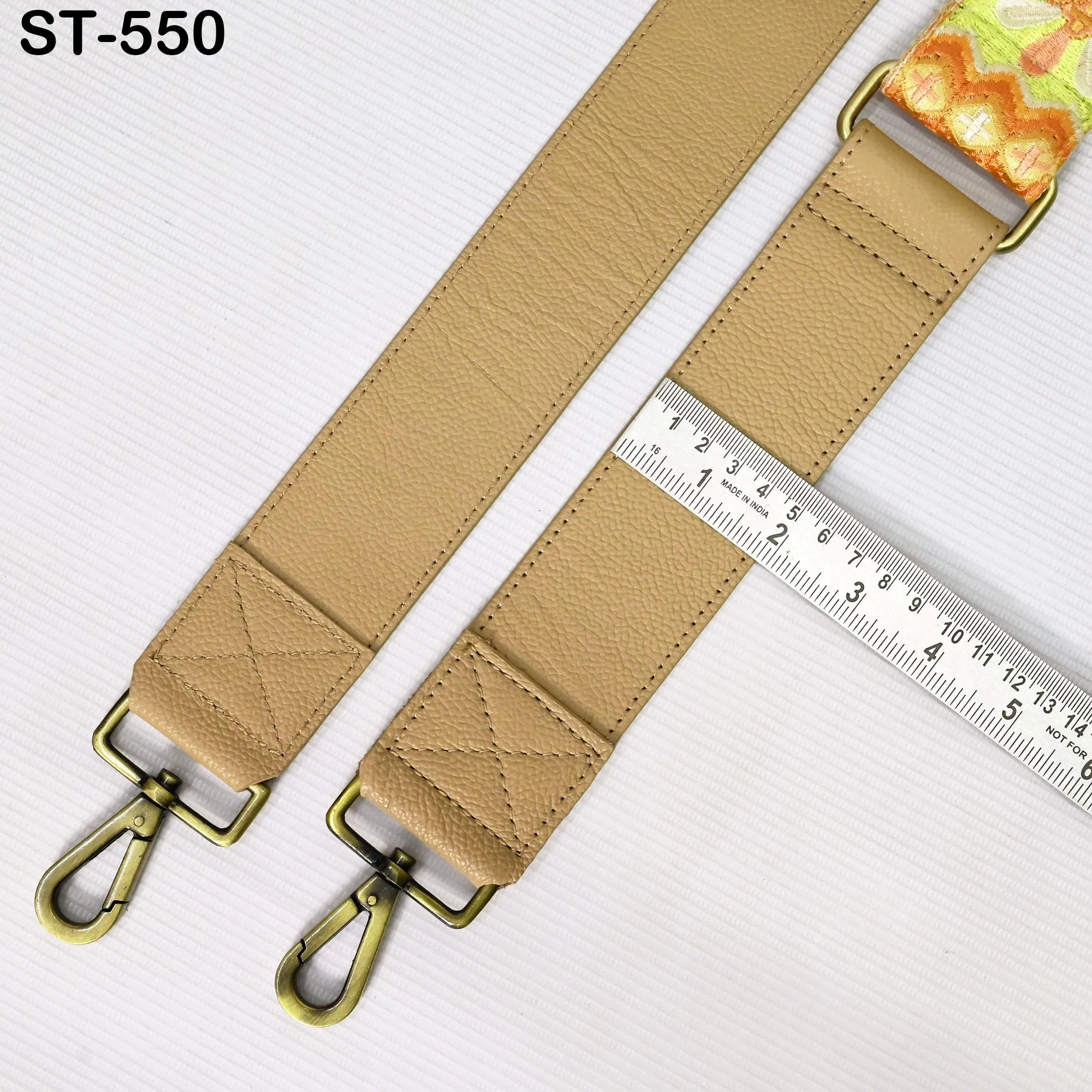 Replacement Leather Handbag Boho Bag Crossbody Strap Adjustable Gift for Friends Camera Strap Shoulder Strap Purses Embroidery Pale Taupe