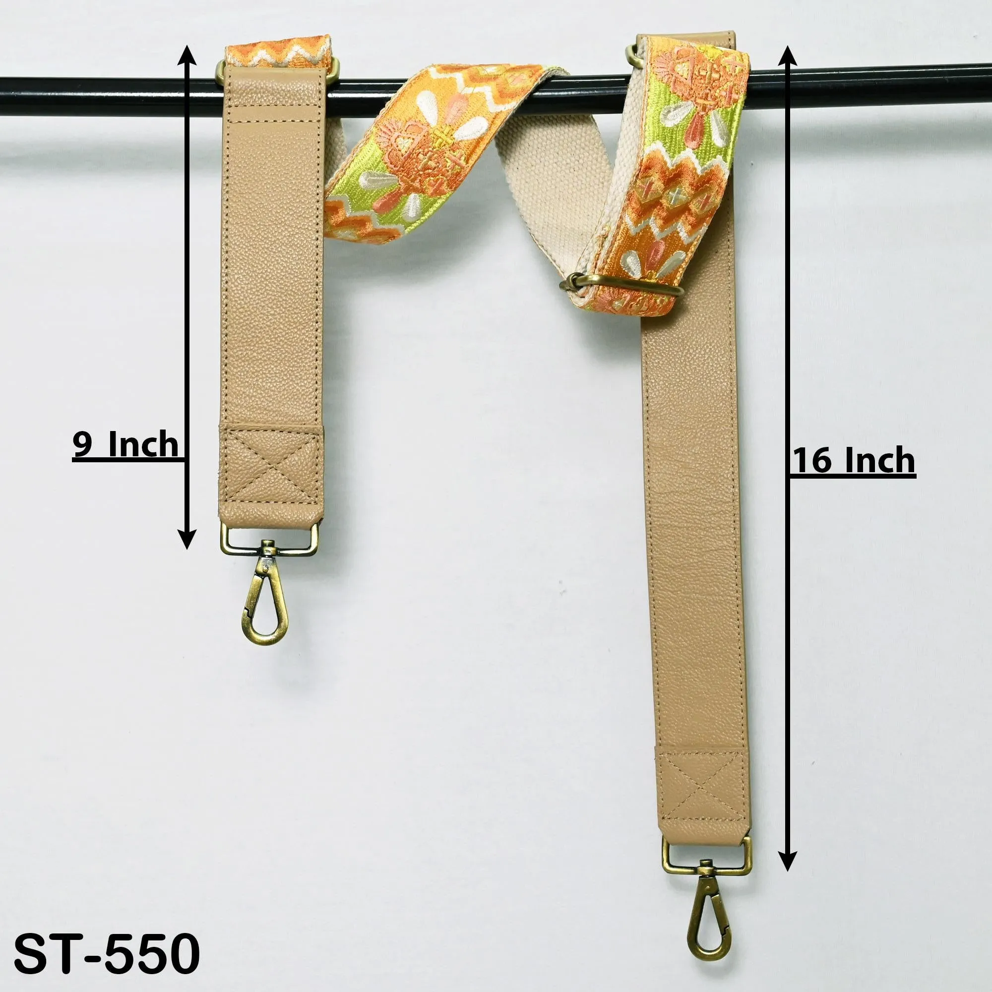 Replacement Leather Handbag Boho Bag Crossbody Strap Adjustable Gift for Friends Camera Strap Shoulder Strap Purses Embroidery Pale Taupe