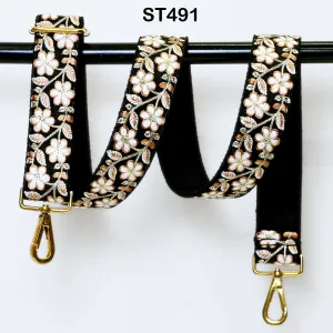 Replacement Strap Tote Messenger Bags Strap for Purses Shoulder Crossbody Straps Embroidered Boho Guitar Strap Handbag Strap Gift for Sister