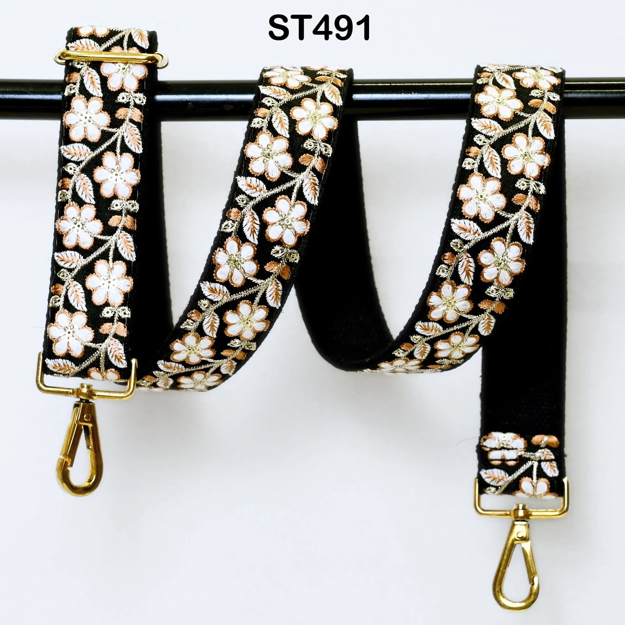 Replacement Strap Tote Messenger Bags Strap for Purses Shoulder Crossbody Straps Embroidered Boho Guitar Strap Handbag Strap Gift for Sister