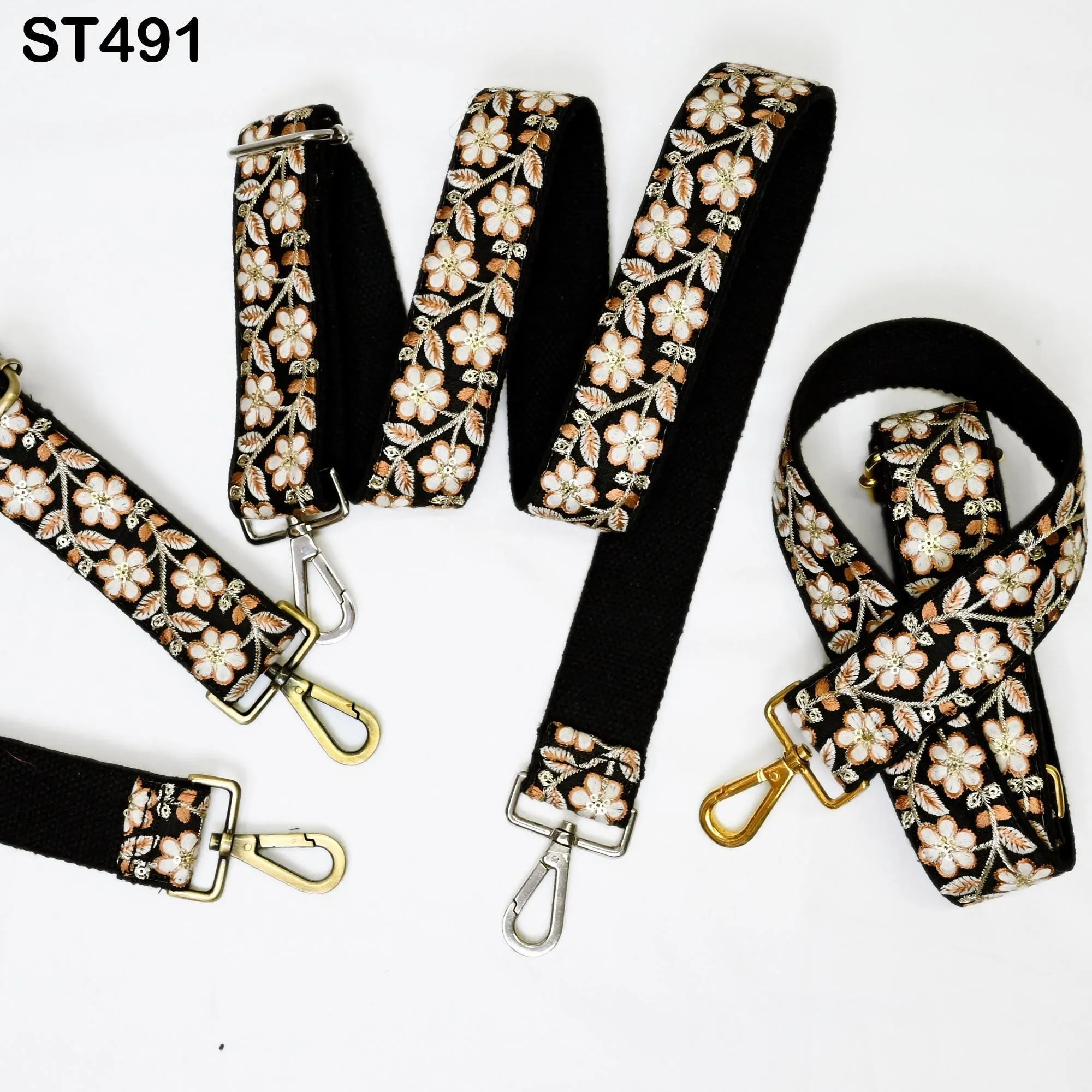 Replacement Strap Tote Messenger Bags Strap for Purses Shoulder Crossbody Straps Embroidered Boho Guitar Strap Handbag Strap Gift for Sister