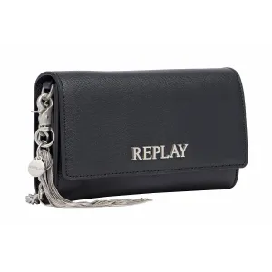 Replay Women's Flap Crossbody Bag with Saffiano effect
