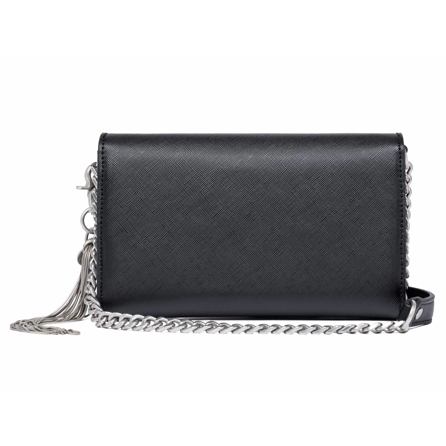Replay Women's Flap Crossbody Bag with Saffiano effect