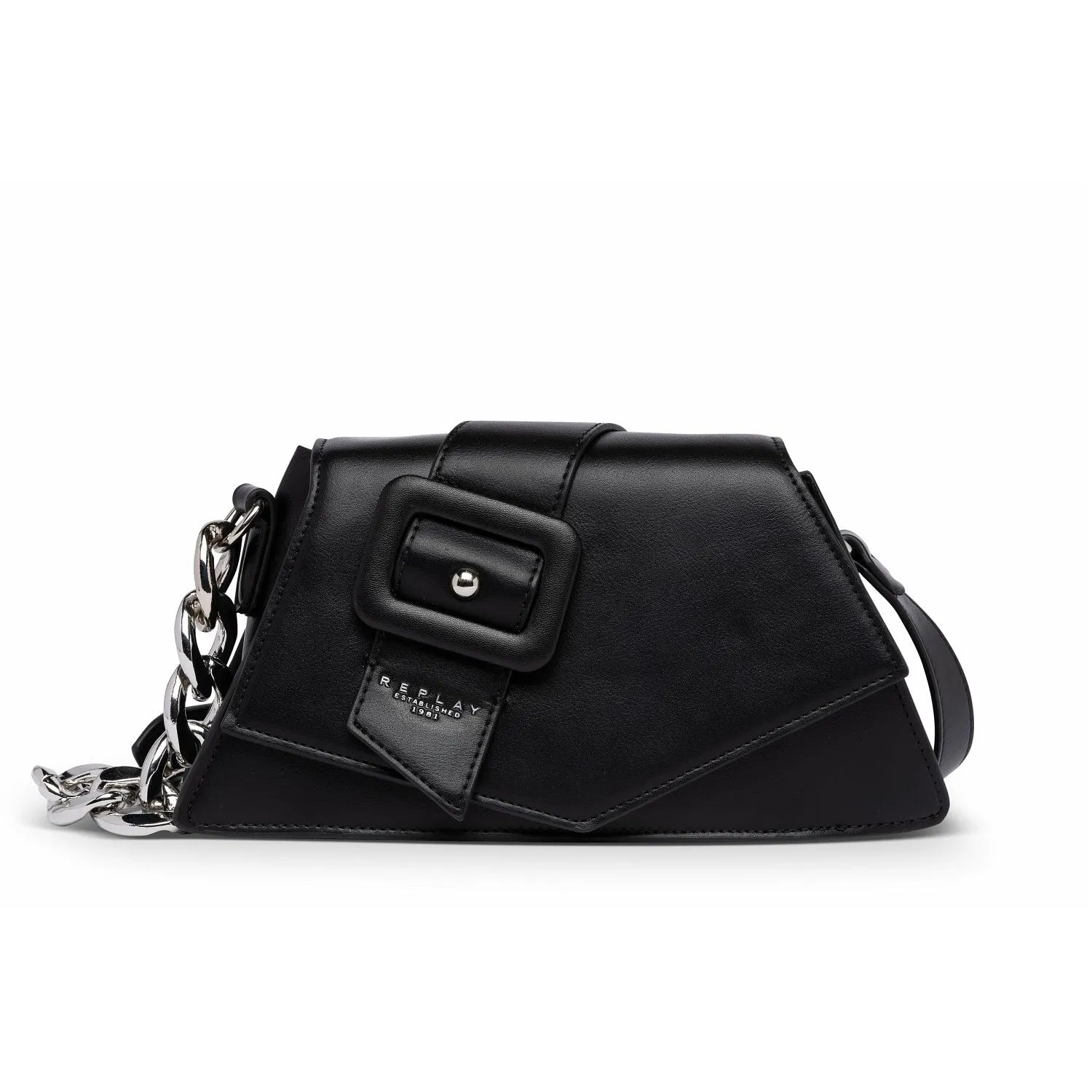 Replay Women's Shiny Embossed Shoulder Bag