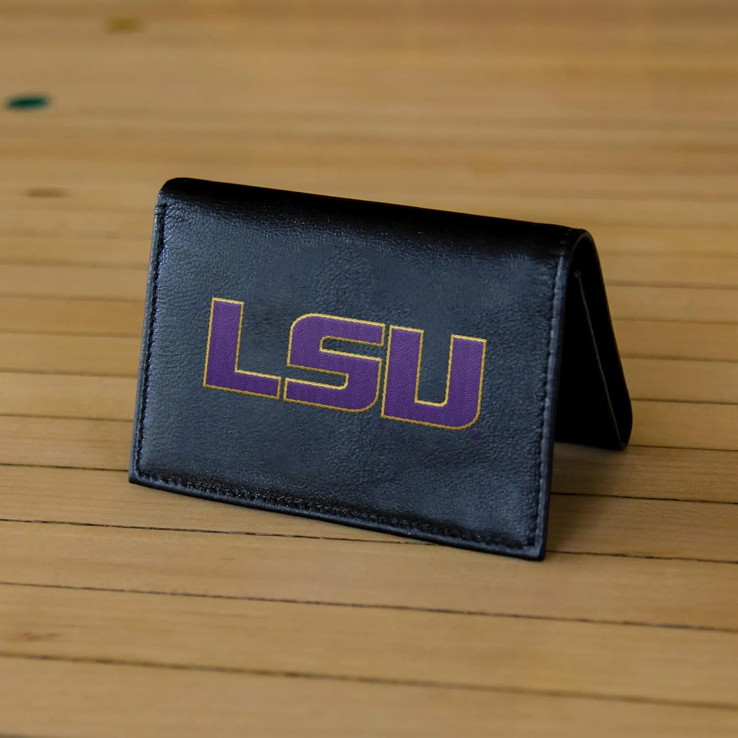 Rico Industries NFL Embroidered Genuine Leather Tri-fold Wallet 3.25" x 4.25" - Slim