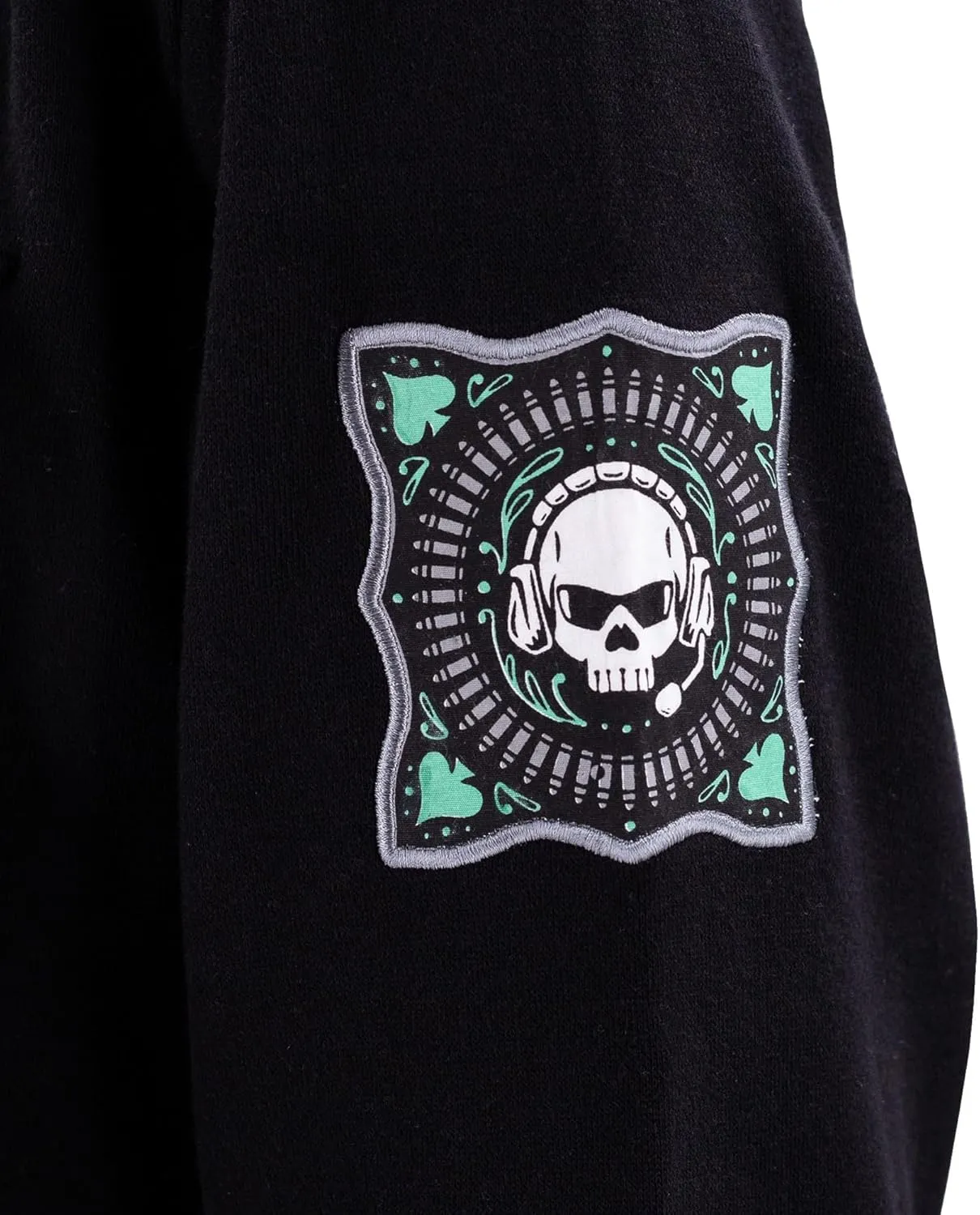 Ripple Junction Call of Duty Men's Military Cargo Full Zip Jacket Ghost Task Force 141 Embroidery Patches Officially Licensed