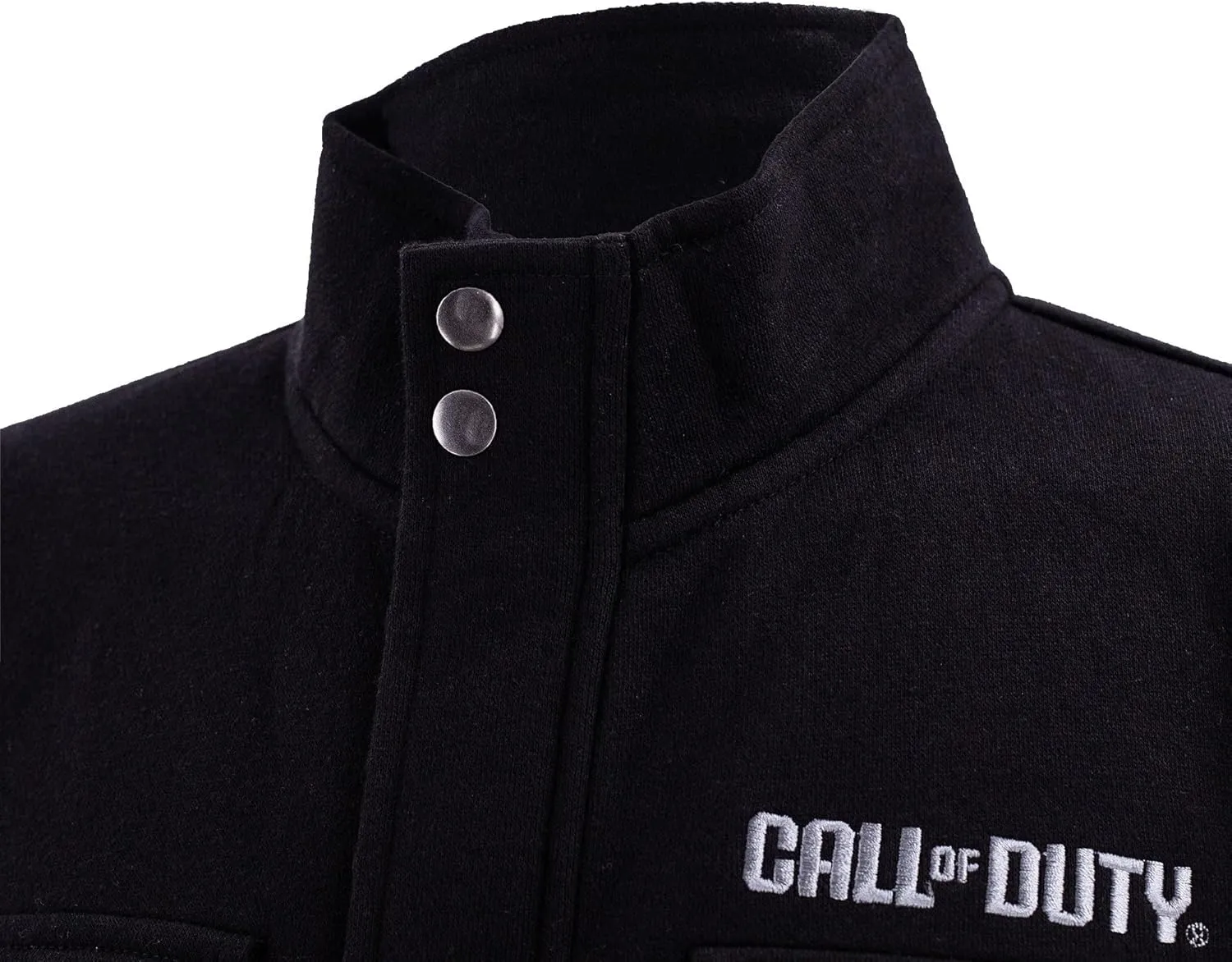 Ripple Junction Call of Duty Men's Military Cargo Full Zip Jacket Ghost Task Force 141 Embroidery Patches Officially Licensed