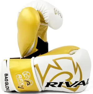 RIVAL Boxing RFX-Guerrero-V Bag Gloves, Multi-Layered Inner Foam Padding (HDEF), Premium Leather, Wrist Lock 2 System