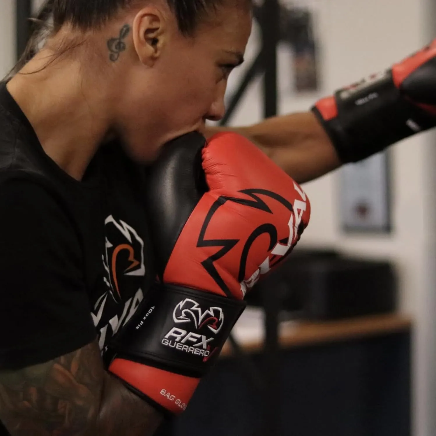 RIVAL Boxing RFX-Guerrero-V Bag Gloves, Multi-Layered Inner Foam Padding (HDEF), Premium Leather, Wrist Lock 2 System