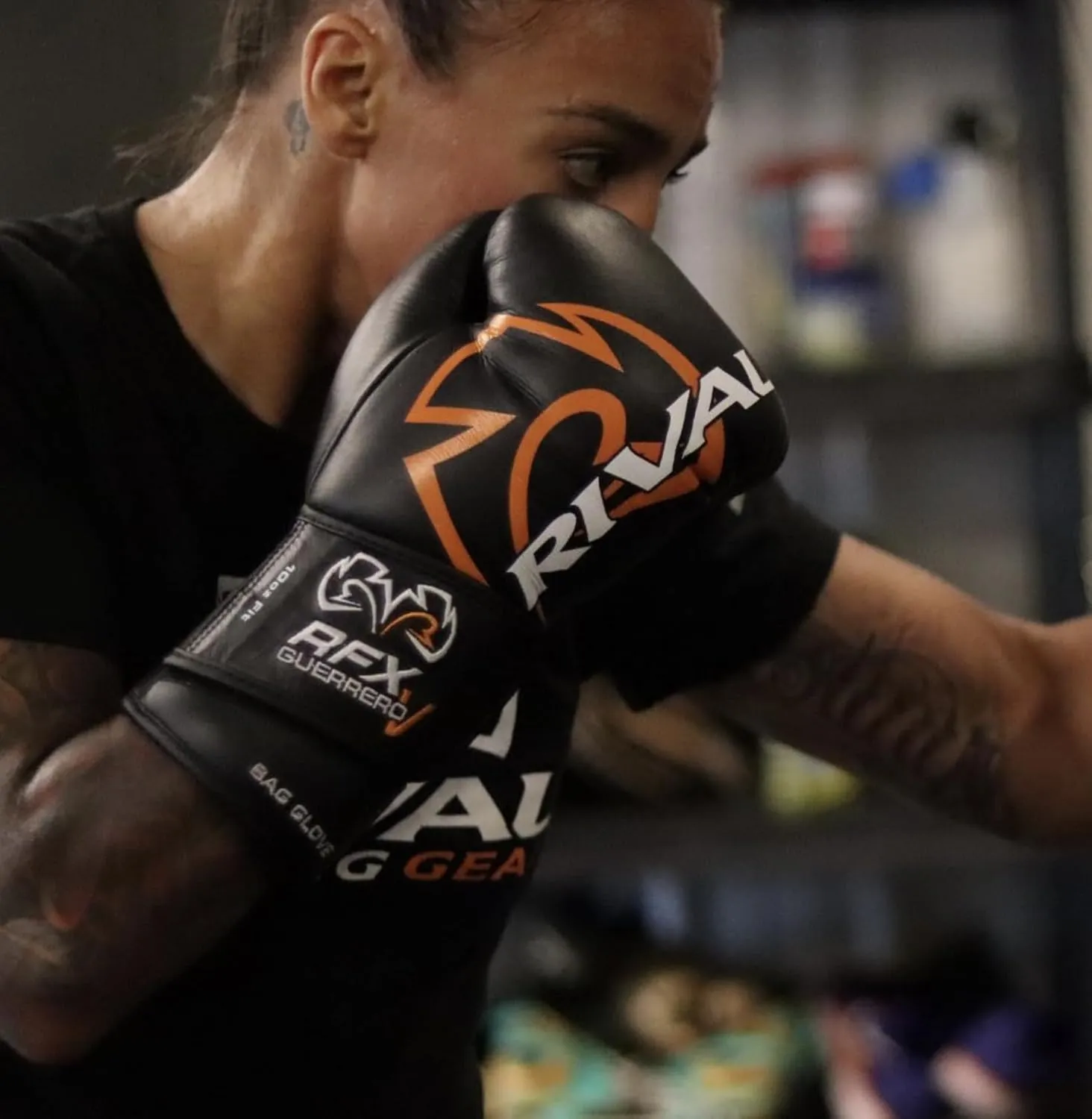 RIVAL Boxing RFX-Guerrero-V Bag Gloves, Multi-Layered Inner Foam Padding (HDEF), Premium Leather, Wrist Lock 2 System