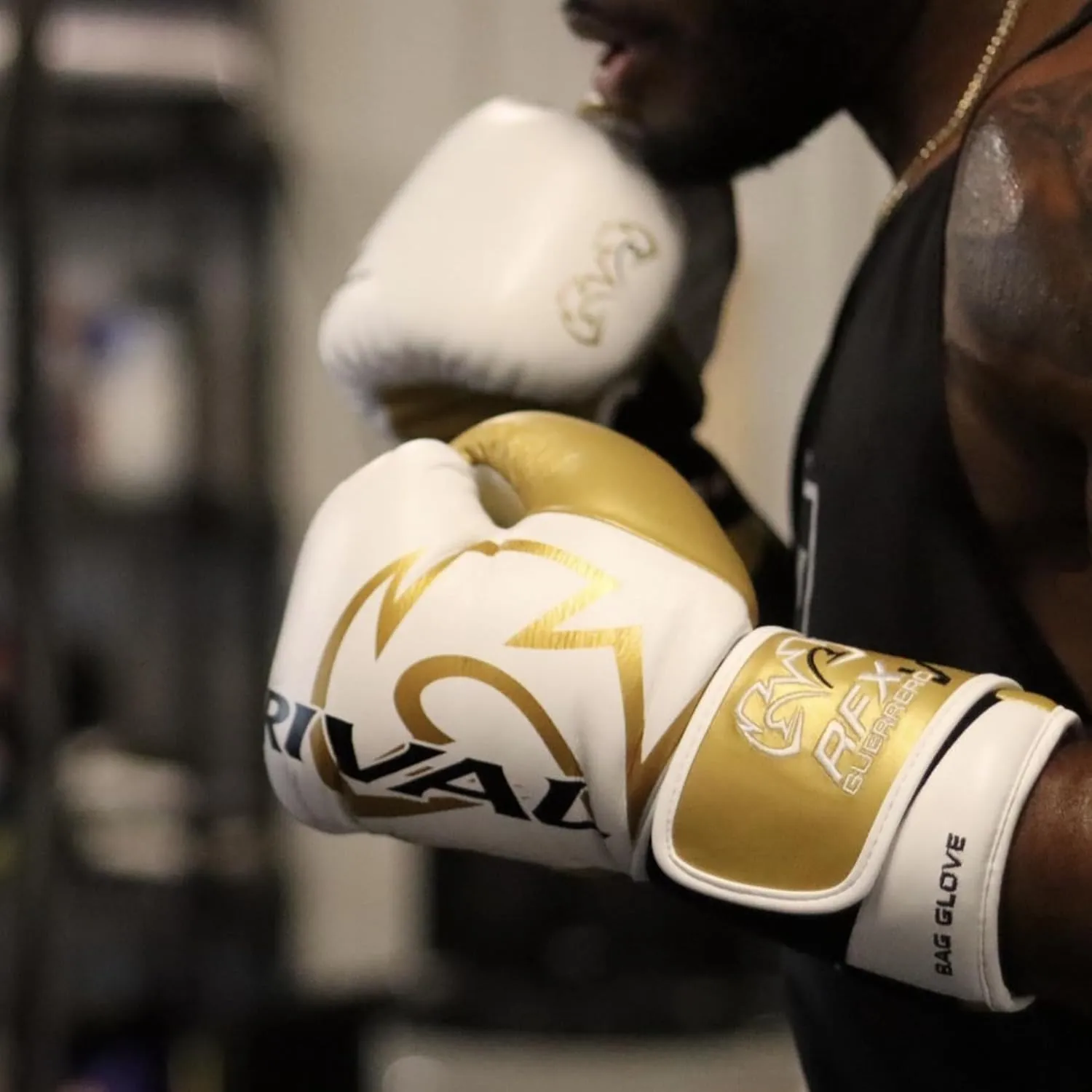 RIVAL Boxing RFX-Guerrero-V Bag Gloves, Multi-Layered Inner Foam Padding (HDEF), Premium Leather, Wrist Lock 2 System