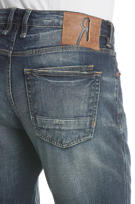 ROCK REVIVAL REMIX VINTAGE BLUE A87 ALT STRAIGHT JEAN