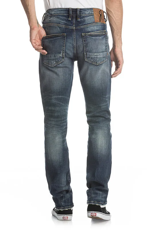 ROCK REVIVAL REMIX VINTAGE BLUE A87 ALT STRAIGHT JEAN