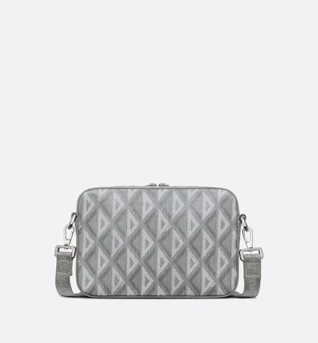 Safari Bag with Strap • Dior Gray CD Diamond Canvas