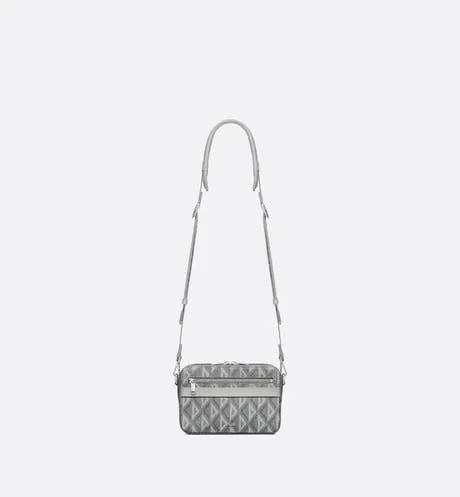 Safari Bag with Strap • Dior Gray CD Diamond Canvas