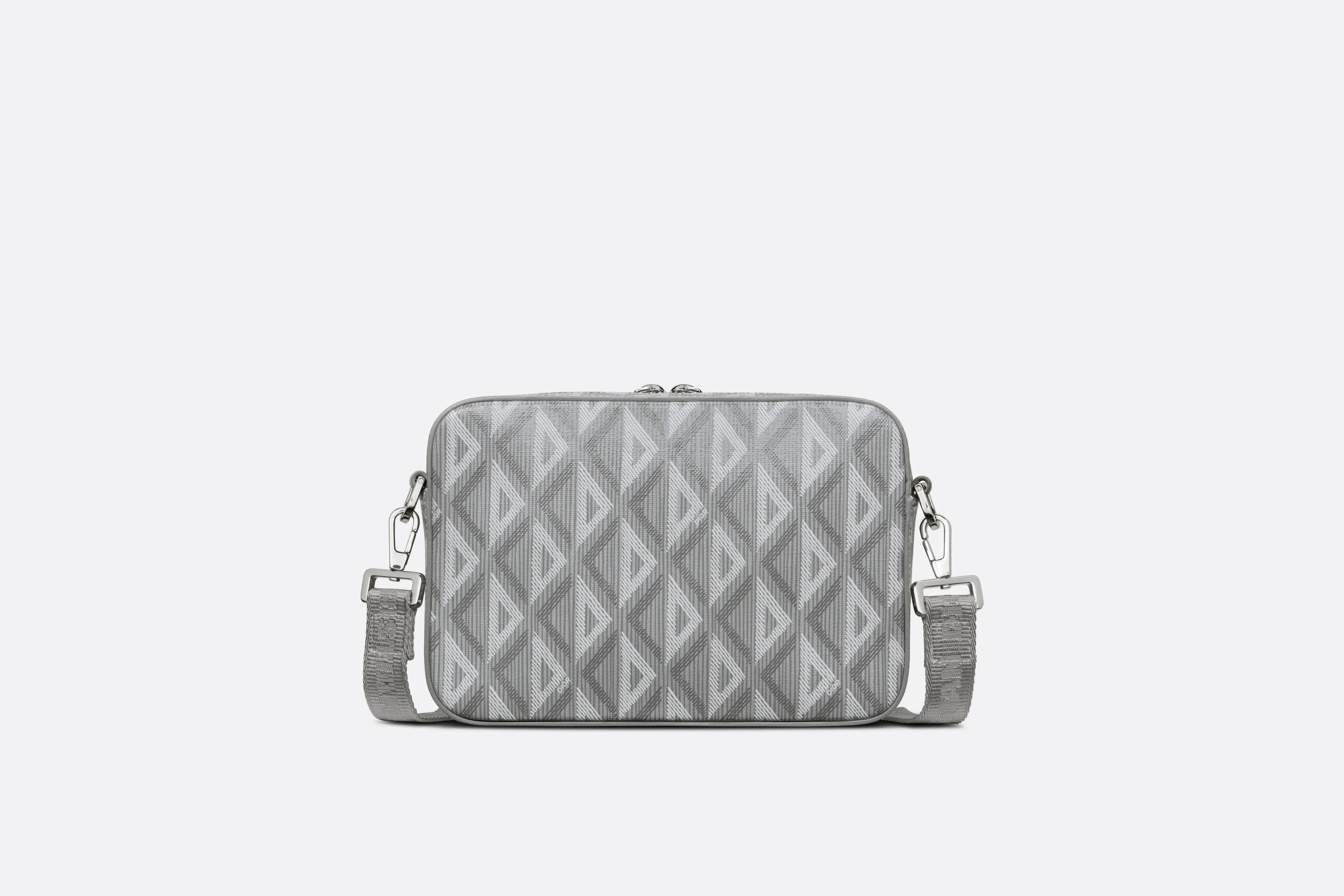 Safari Bag with Strap • Dior Gray CD Diamond Canvas