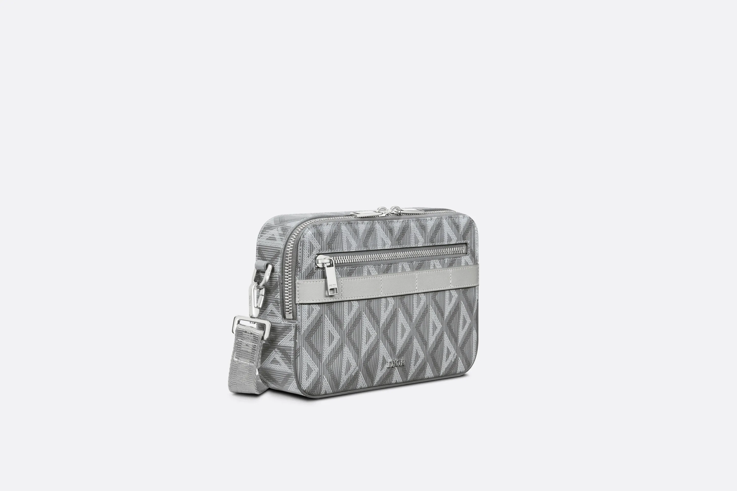 Safari Bag with Strap • Dior Gray CD Diamond Canvas