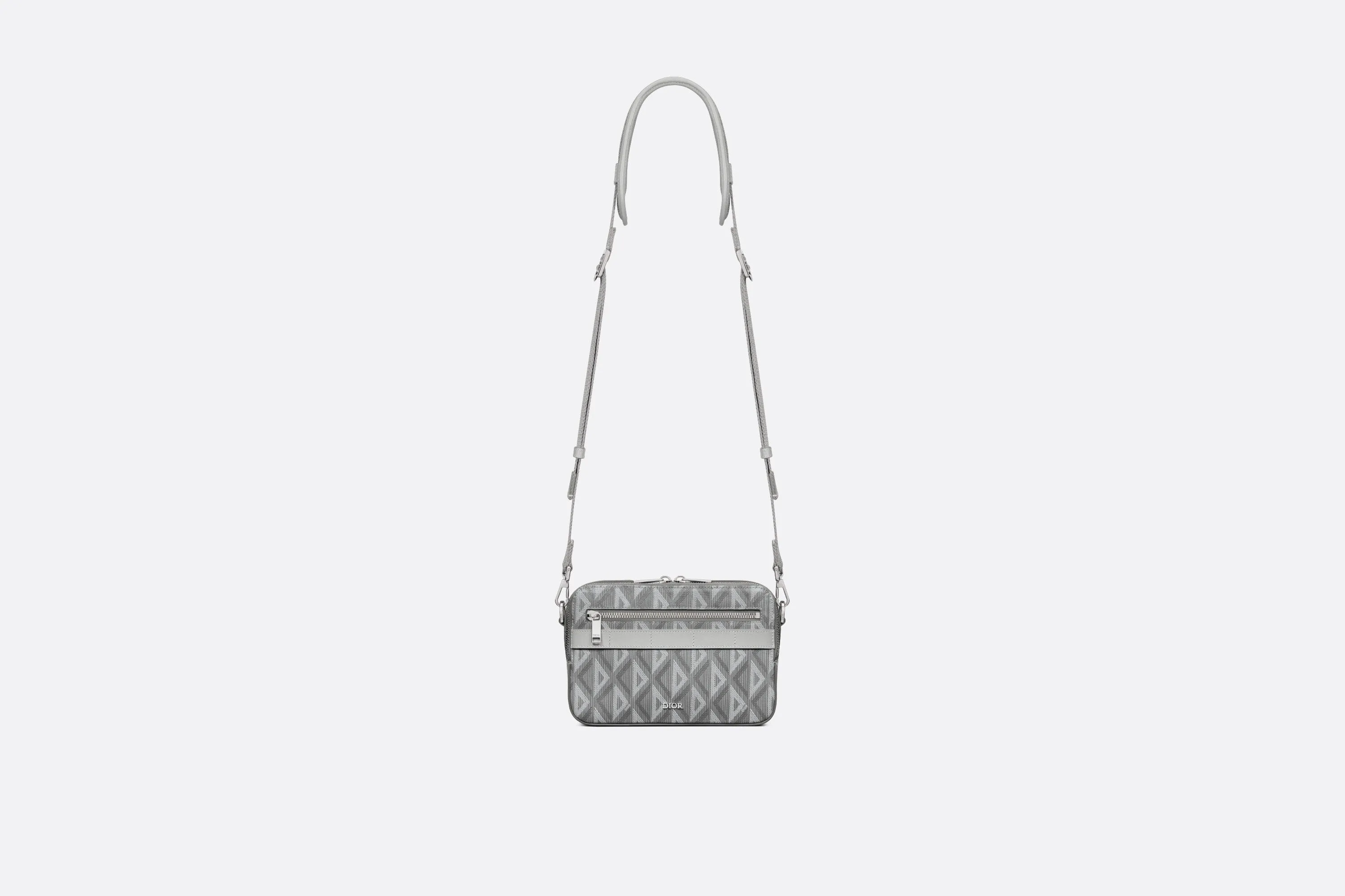 Safari Bag with Strap • Dior Gray CD Diamond Canvas