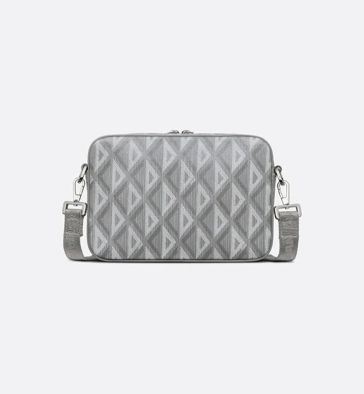 Safari Bag with Strap • Dior Gray CD Diamond Canvas