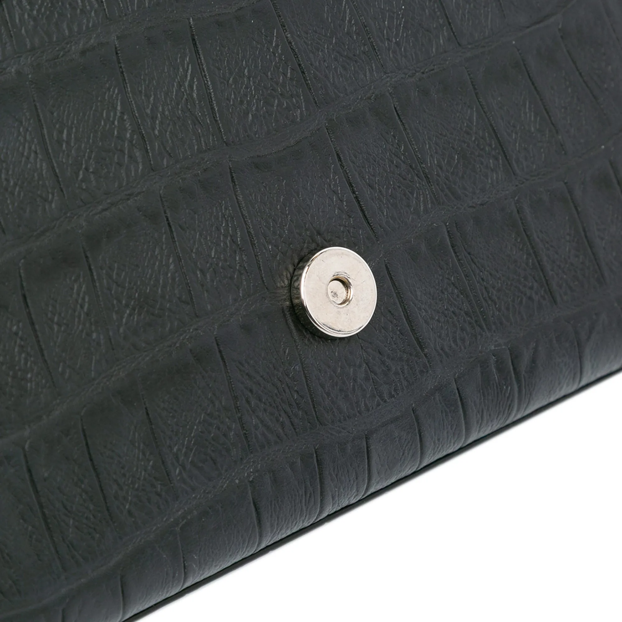 Saint Laurent Mini Croc Embossed Kate Tassel Crossbody