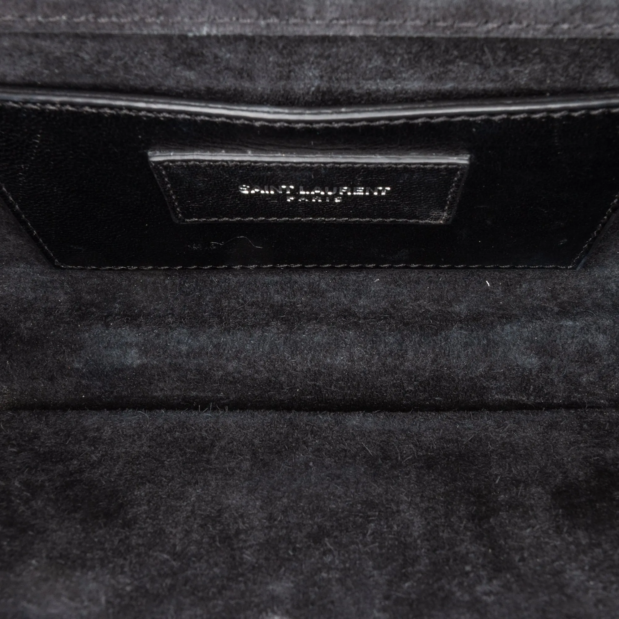 Saint Laurent Mini Croc Embossed Kate Tassel Crossbody