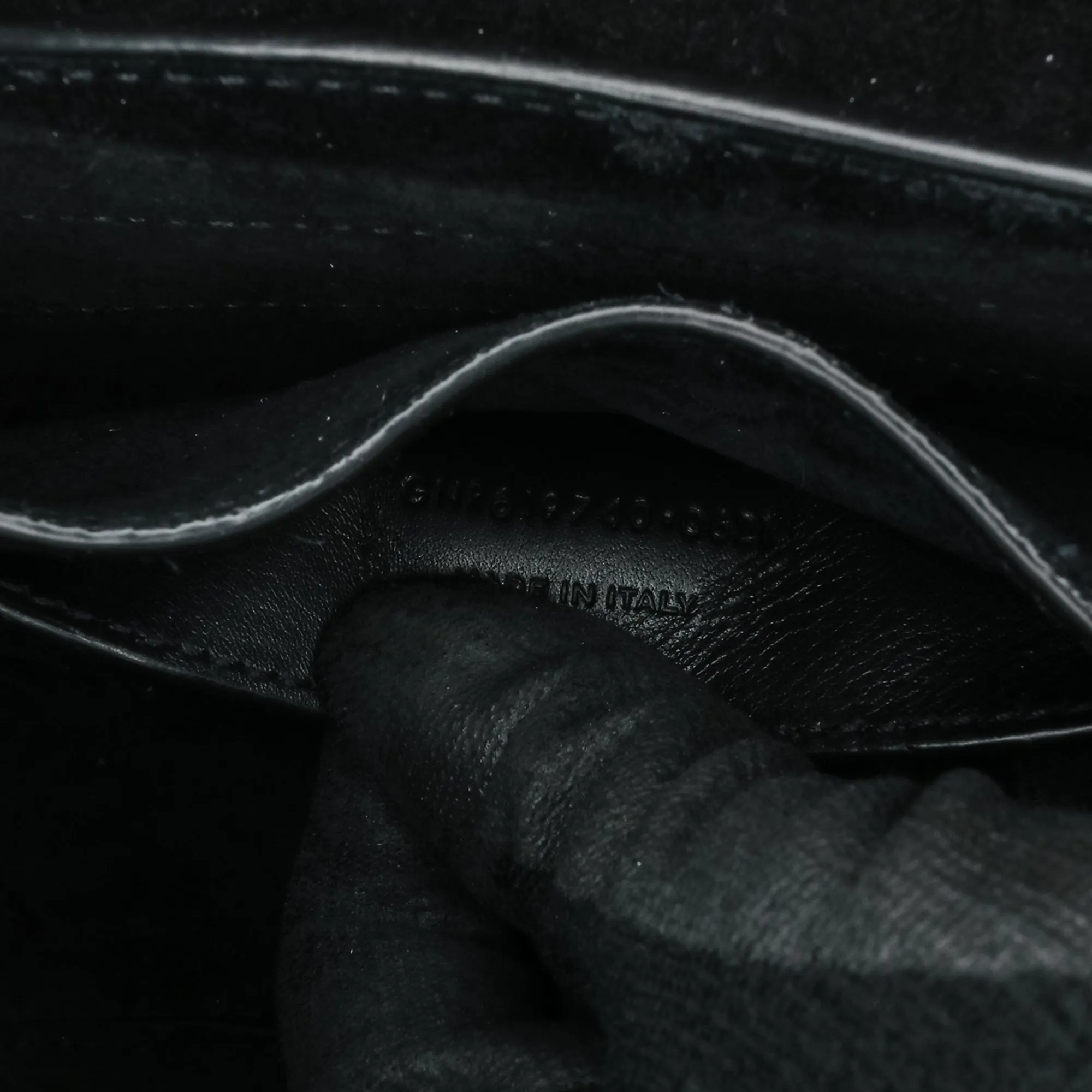 Saint Laurent Small Croc Embossed Monogram Kaia Crossbody