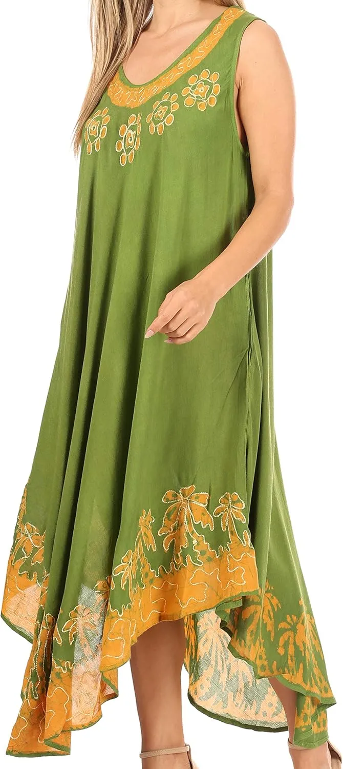 Sakkas Sundari Caftan Tank Dress/Cover Up